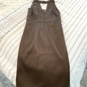 DONNA RICCO NEW YORK | BROWN SATIN DRESS | SZ 6